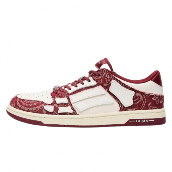 amiri sneaker (2) Amiri Low Sneakers - Bandana Skel Red